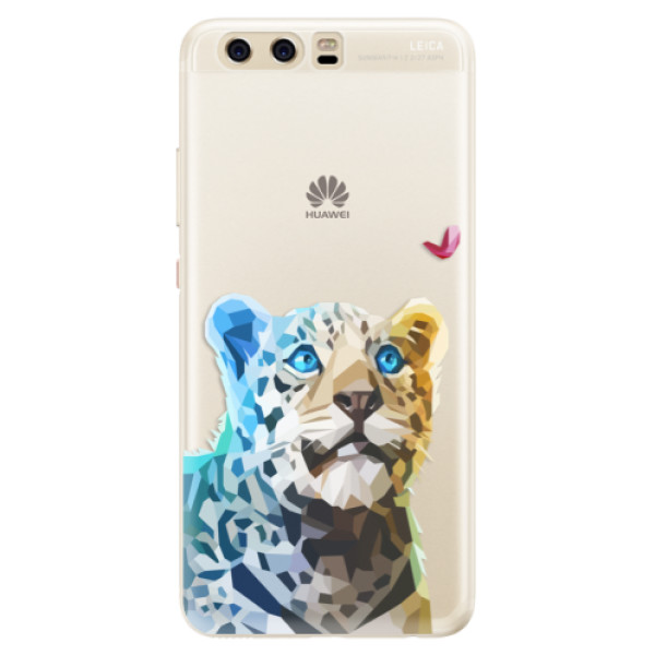 Silikónové puzdro iSaprio - Leopard With Butterfly - Huawei P10