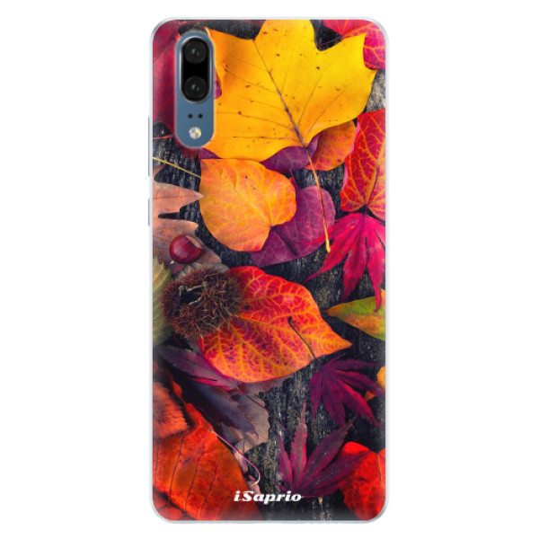 Silikónové puzdro iSaprio - Autumn Leaves 03 - Huawei P20
