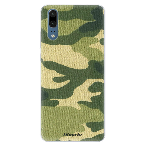 Silikónové puzdro iSaprio - Green Camuflage 01 - Huawei P20