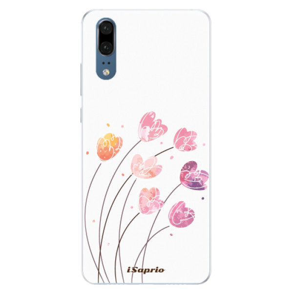 Silikónové puzdro iSaprio - Flowers 14 - Huawei P20