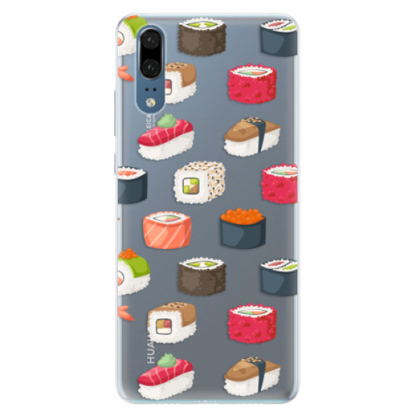 Silikónové puzdro iSaprio - Sushi Pattern - Huawei P20