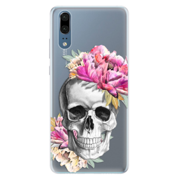 Silikónové puzdro iSaprio - Pretty Skull - Huawei P20