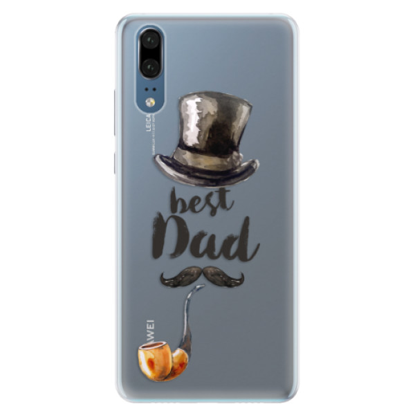 Silikónové puzdro iSaprio - Best Dad - Huawei P20