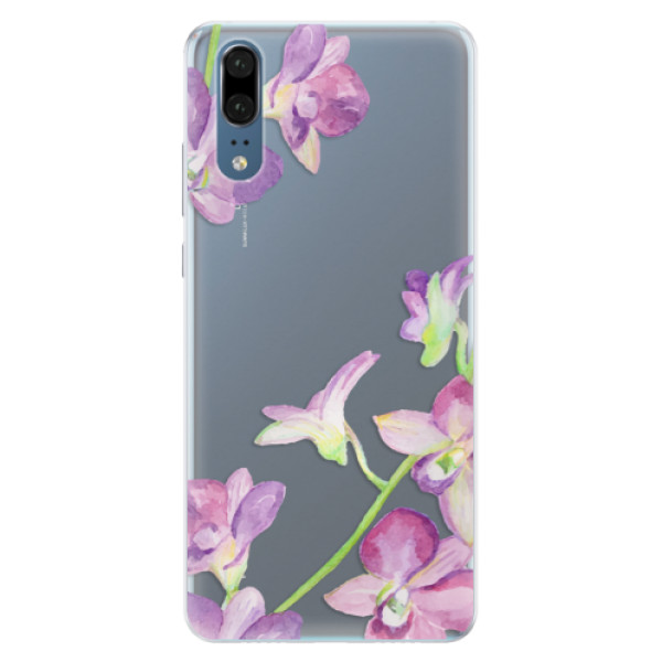 Silikónové puzdro iSaprio - Purple Orchid - Huawei P20