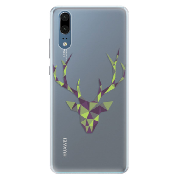 Silikónové puzdro iSaprio - Deer Green - Huawei P20