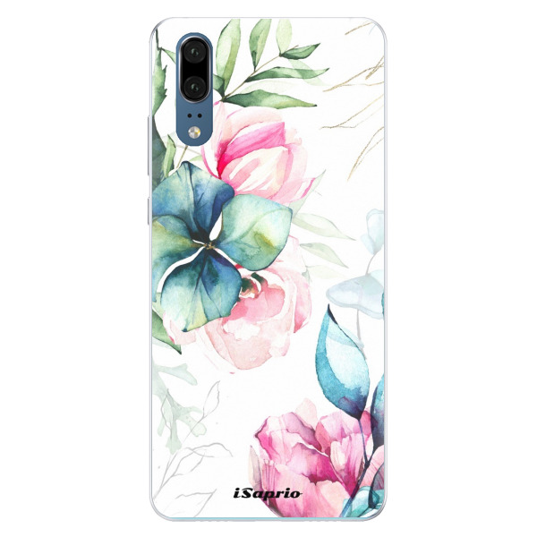 Silikónové puzdro iSaprio - Flower Art 01 - Huawei P20