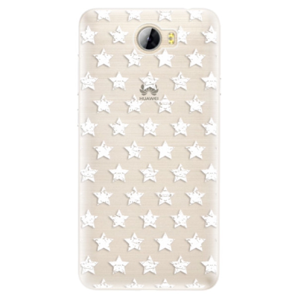 Silikónové puzdro iSaprio - Stars Pattern - white - Huawei Y5 II / Y6 II Compact