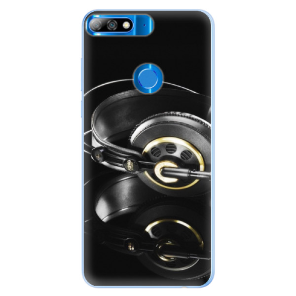 Silikónové puzdro iSaprio - Headphones 02 - Huawei Y7 Prime 2018