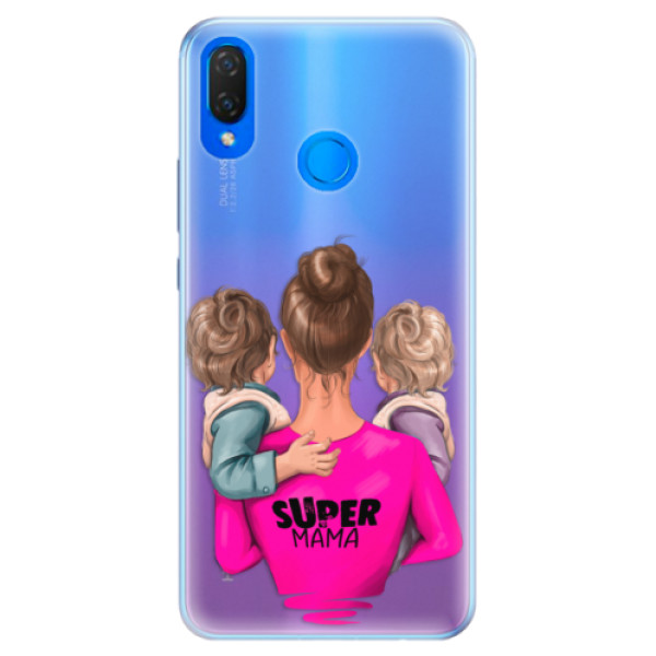 Silikónové puzdro iSaprio - Super Mama - Two Boys - Huawei Nova 3i