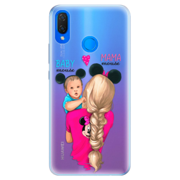 Silikónové puzdro iSaprio - Mama Mouse Blonde and Boy - Huawei Nova 3i