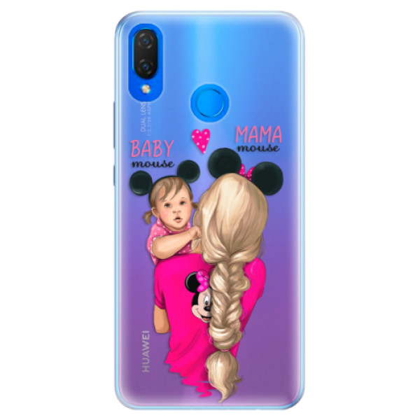 Silikónové puzdro iSaprio - Mama Mouse Blond and Girl - Huawei Nova 3i