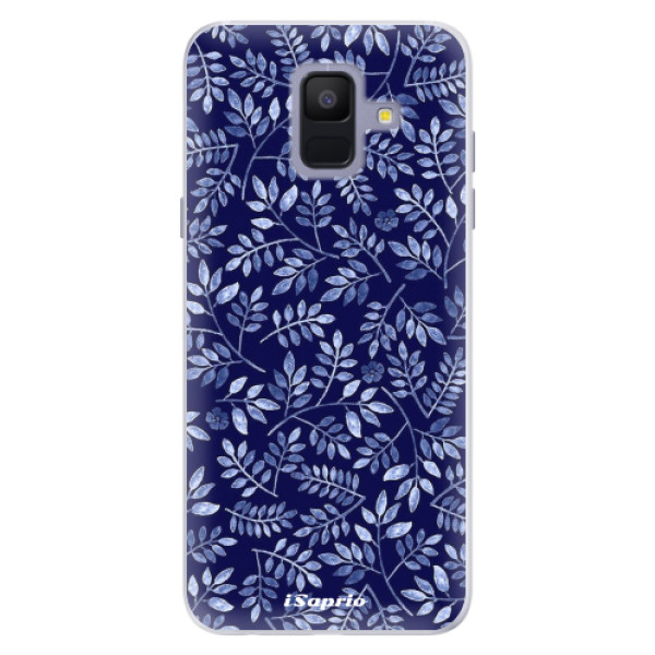 Silikónové puzdro iSaprio - Blue Leaves 05 - Samsung Galaxy A6