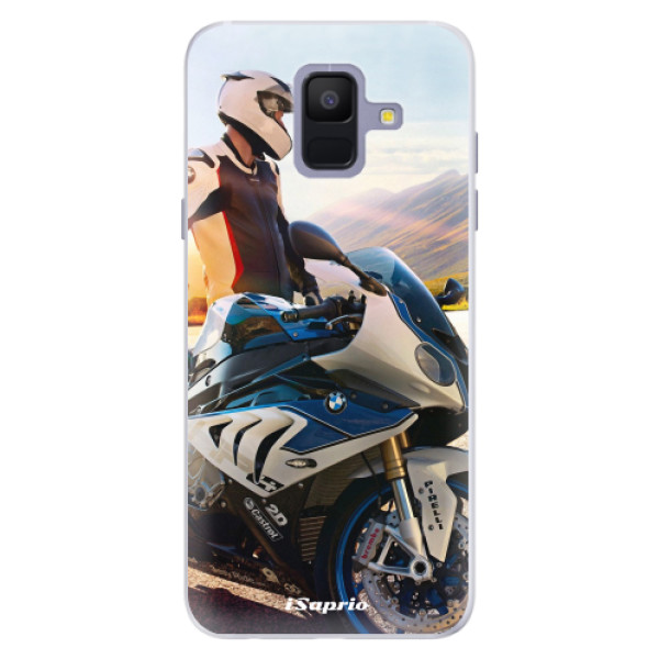 Silikónové puzdro iSaprio - Motorcycle 10 - Samsung Galaxy A6