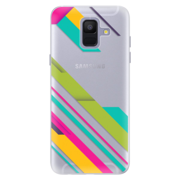 Silikónové puzdro iSaprio - Color Stripes 03 - Samsung Galaxy A6