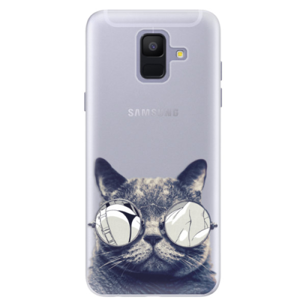 Silikónové puzdro iSaprio - Crazy Cat 01 - Samsung Galaxy A6