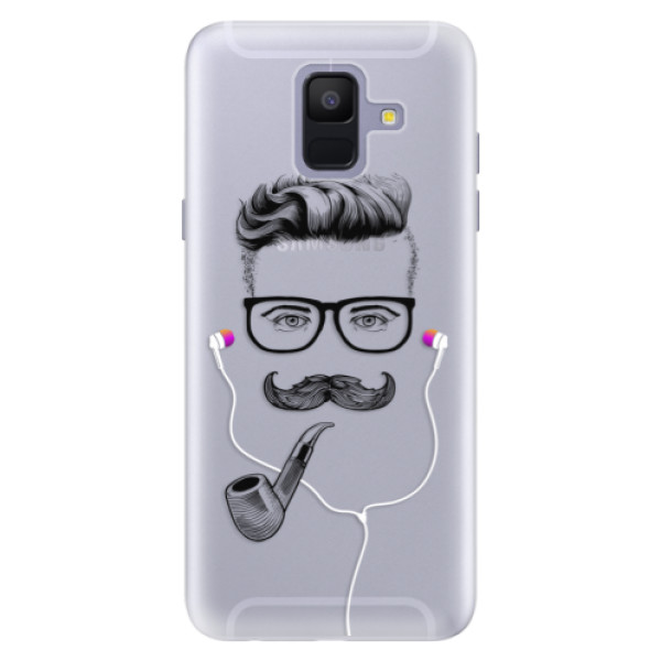 Silikónové puzdro iSaprio - Man With Headphones 01 - Samsung Galaxy A6