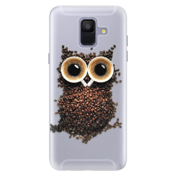 Silikónové puzdro iSaprio - Owl And Coffee - Samsung Galaxy A6