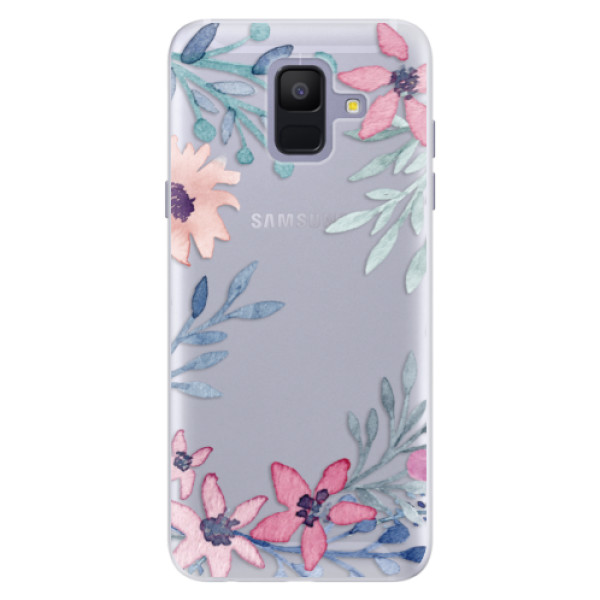 Silikónové puzdro iSaprio - Leaves and Flowers - Samsung Galaxy A6