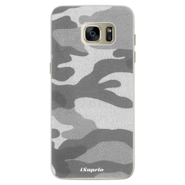 Silikónové puzdro iSaprio - Gray Camuflage 02 - Samsung Galaxy S7