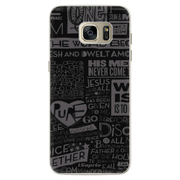 Silikónové puzdro iSaprio - Text 01 - Samsung Galaxy S7