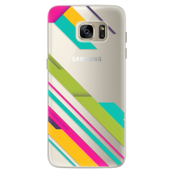 Silikónové puzdro iSaprio - Color Stripes 03 - Samsung Galaxy S7