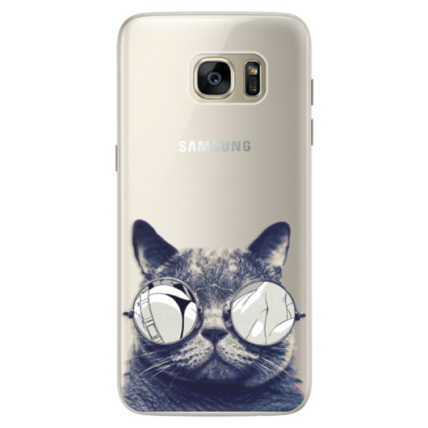 Silikónové puzdro iSaprio - Crazy Cat 01 - Samsung Galaxy S7