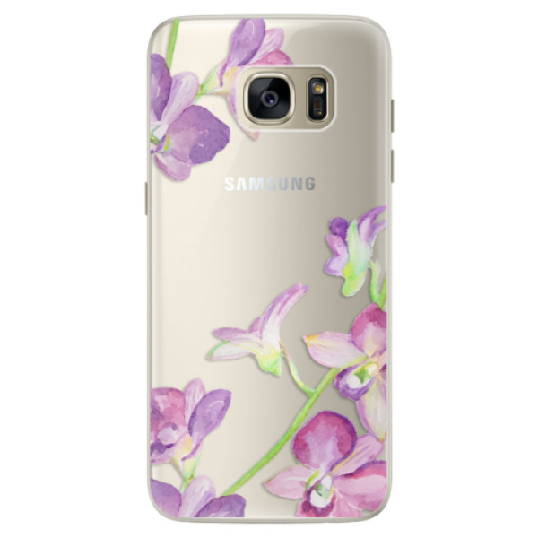 Silikónové puzdro iSaprio - Purple Orchid - Samsung Galaxy S7