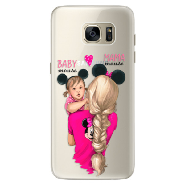 Silikónové puzdro iSaprio - Mama Mouse Blond and Girl - Samsung Galaxy S7