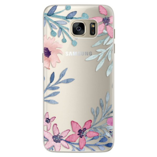 Silikónové puzdro iSaprio - Leaves and Flowers - Samsung Galaxy S7