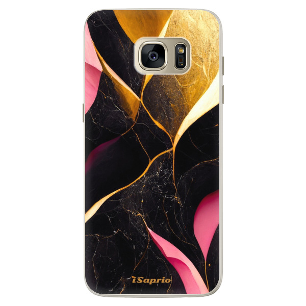Silikónové puzdro iSaprio - Gold Pink Marble - Samsung Galaxy S7
