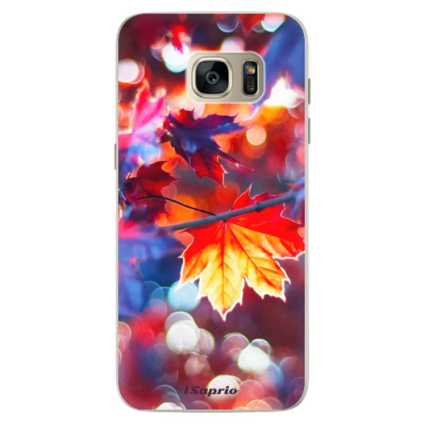 Silikónové puzdro iSaprio - Autumn Leaves 02 - Samsung Galaxy S7 Edge