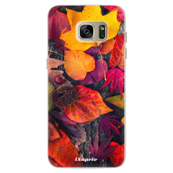 Silikónové puzdro iSaprio - Autumn Leaves 03 - Samsung Galaxy S7 Edge
