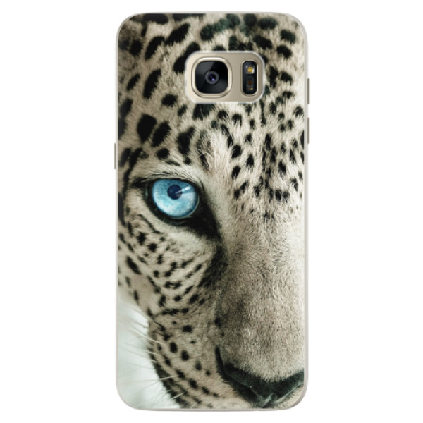 Silikónové puzdro iSaprio - White Panther - Samsung Galaxy S7 Edge