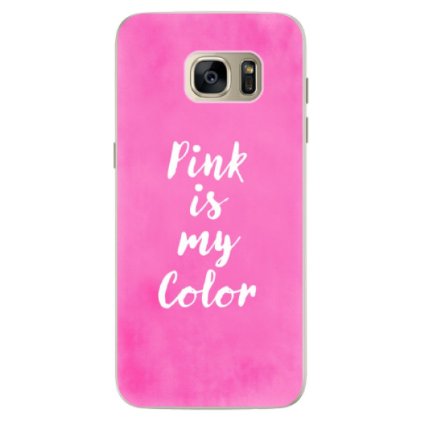 Silikónové puzdro iSaprio - Pink is my color - Samsung Galaxy S7 Edge