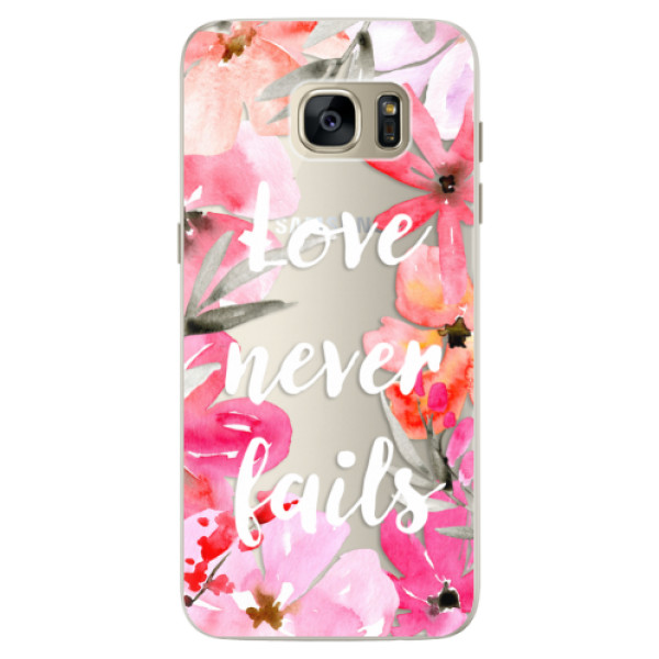 Silikónové puzdro iSaprio - Love Never Fails - Samsung Galaxy S7 Edge