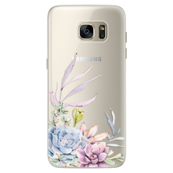 Silikónové puzdro iSaprio - Succulent 01 - Samsung Galaxy S7 Edge