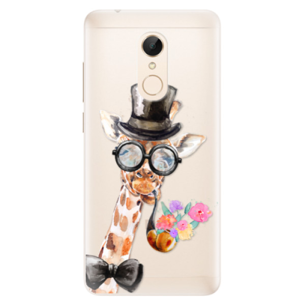 Silikónové puzdro iSaprio - Sir Giraffe - Xiaomi Redmi 5