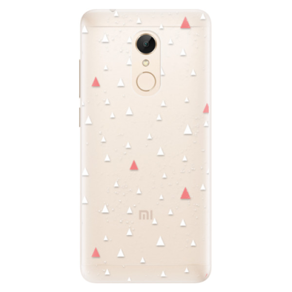 Silikónové puzdro iSaprio - Abstract Triangles 02 - white - Xiaomi Redmi 5