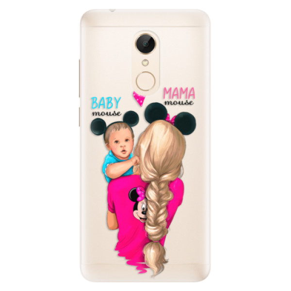 Silikónové puzdro iSaprio - Mama Mouse Blonde and Boy - Xiaomi Redmi 5