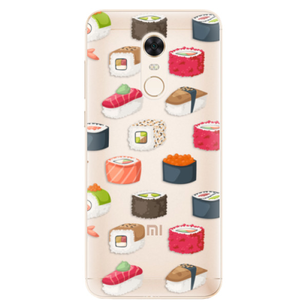 Silikónové puzdro iSaprio - Sushi Pattern - Xiaomi Redmi 5 Plus