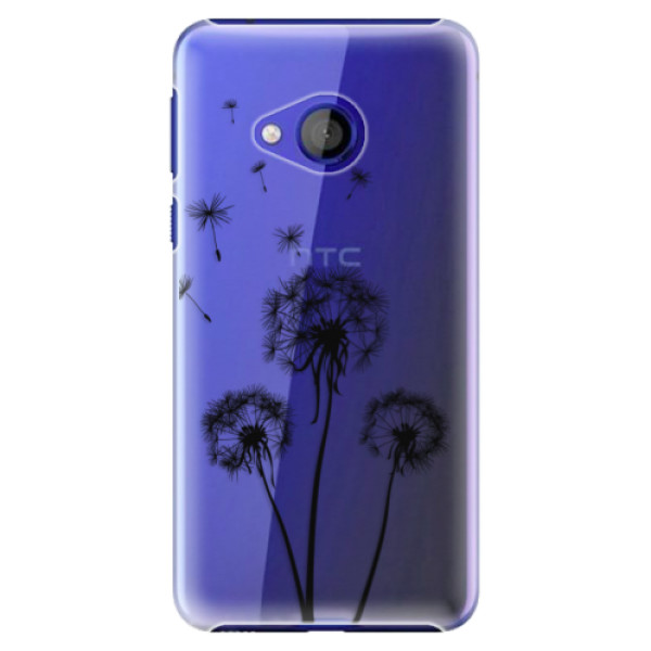 Plastové puzdro iSaprio - Three Dandelions - black - HTC U Play