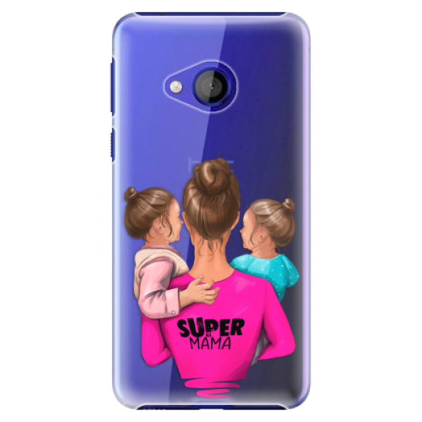Plastové puzdro iSaprio - Super Mama - Two Girls - HTC U Play