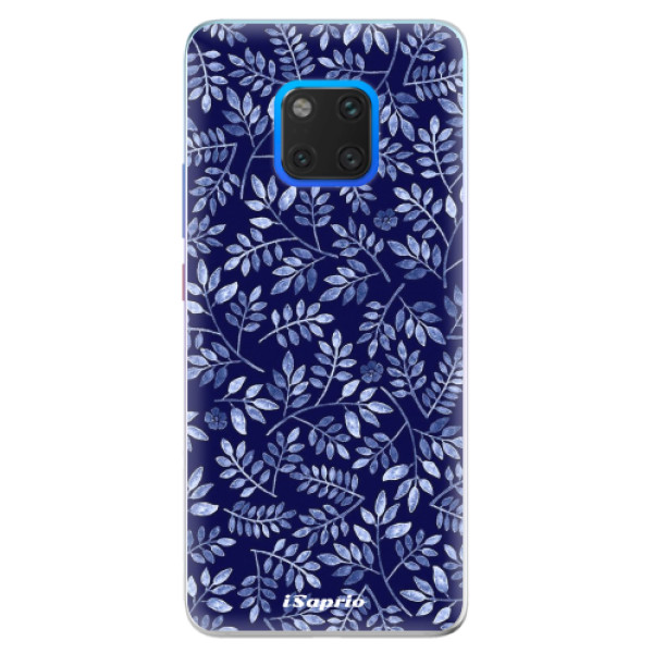 Silikónové puzdro iSaprio - Blue Leaves 05 - Huawei Mate 20 Pro