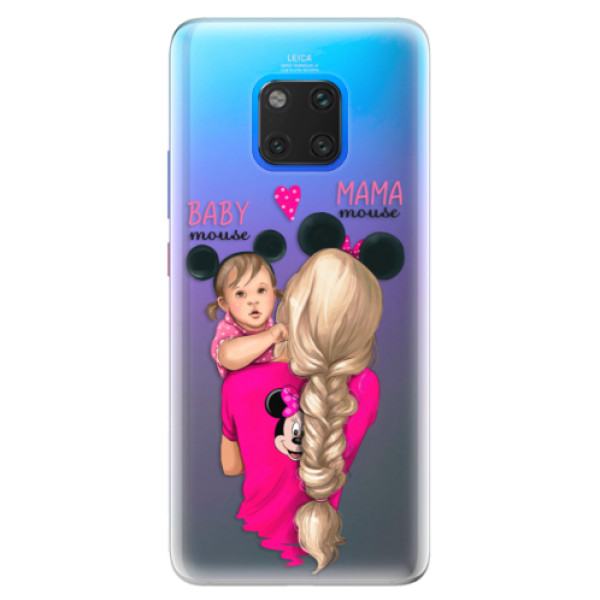 Silikónové puzdro iSaprio - Mama Mouse Blond and Girl - Huawei Mate 20 Pro