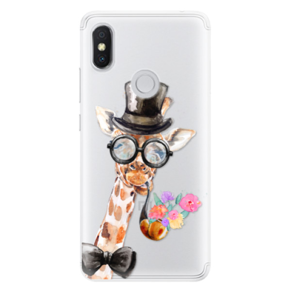 Silikónové puzdro iSaprio - Sir Giraffe - Xiaomi Redmi S2