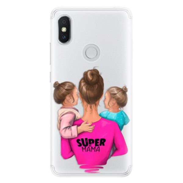 Silikónové puzdro iSaprio - Super Mama - Two Girls - Xiaomi Redmi S2