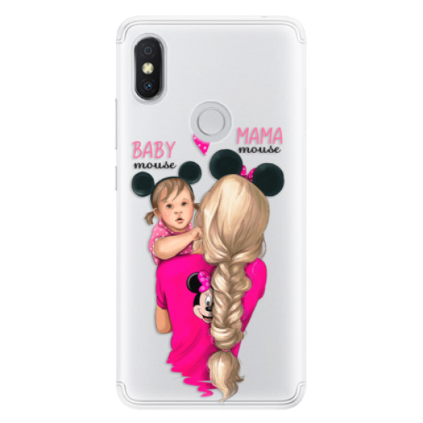 Silikónové puzdro iSaprio - Mama Mouse Blond and Girl - Xiaomi Redmi S2