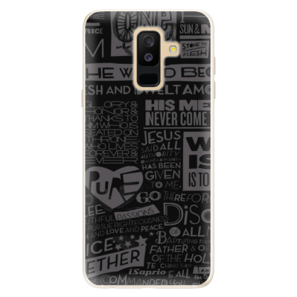 Silikónové puzdro iSaprio - Text 01 - Samsung Galaxy A6+