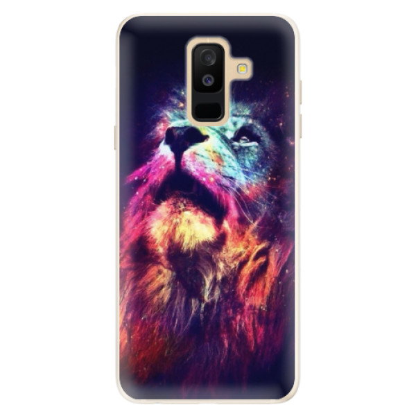 Silikónové puzdro iSaprio - Lion in Colors - Samsung Galaxy A6+
