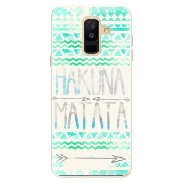 Silikónové puzdro iSaprio - Hakuna Matata Green - Samsung Galaxy A6+